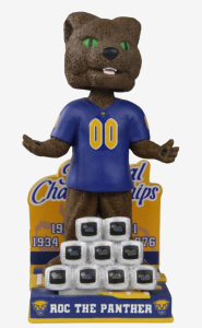 ROC the Panther Pittsburgh Panthers 9x National Championship Rings Mascot Bobblehead by FOCO