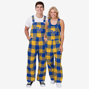Pittsburgh Panthers Mens & Womens Plaid Bib Overalls
