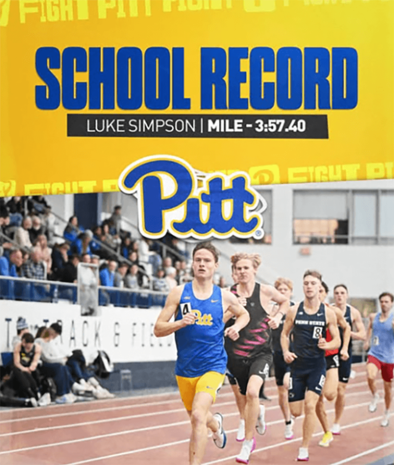 2026 Pitt Track & Field Luke Simpson School Record Mile